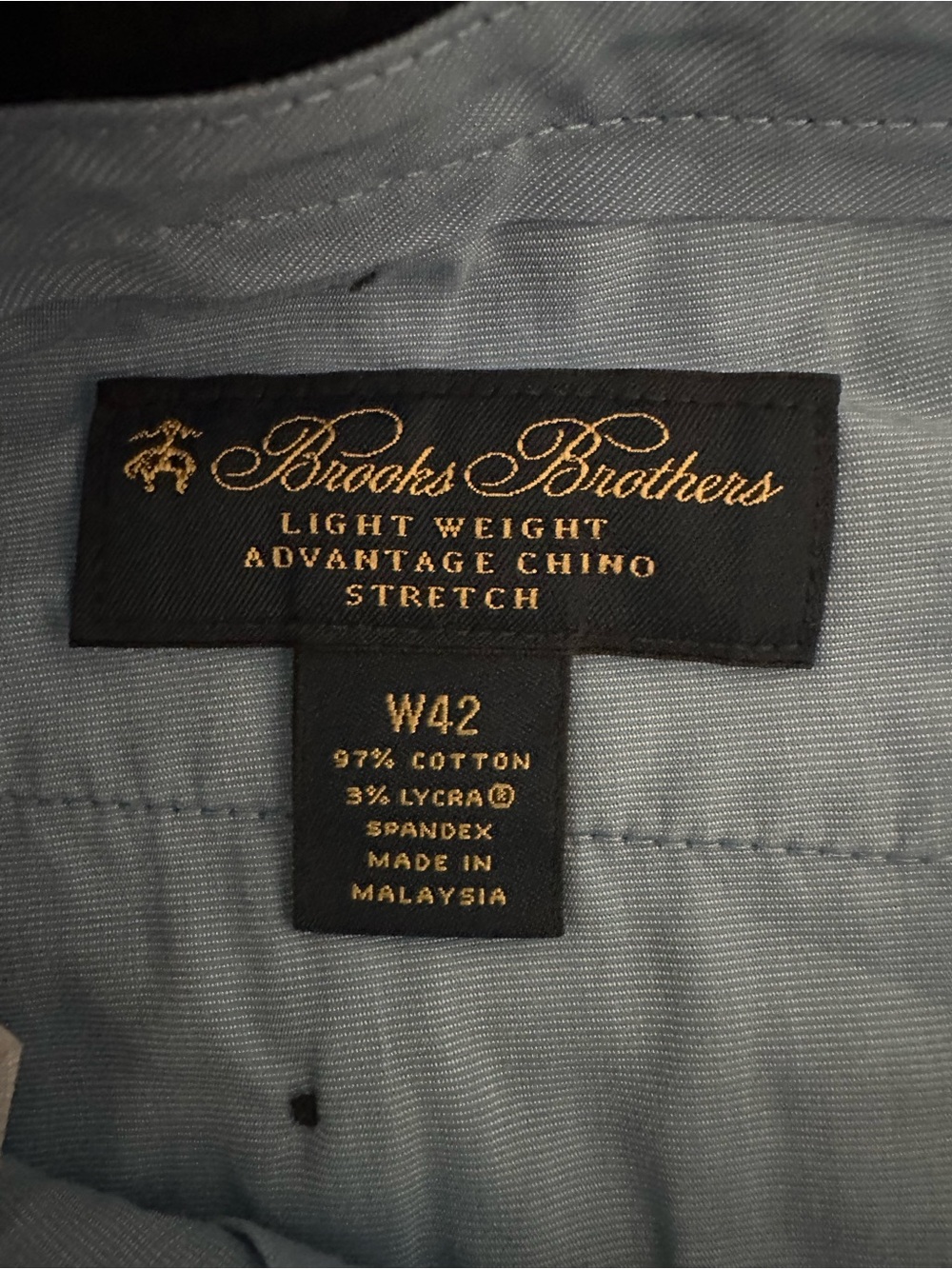 Men's Brooks Brothers Navy Chino Shorts - Picture 4 of 6